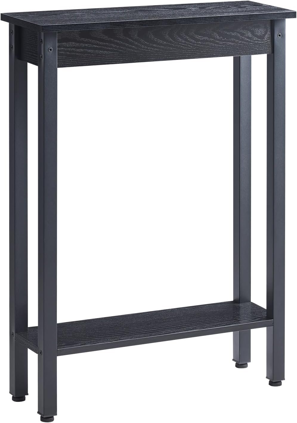 Small Console Table with Shelf Little Narrow Entryway Table Skinny Thin High Tall Display Stand for Entry Hall Hallway, Foyer, as Eextension for Long Behind Couch Sofa Table / Kitchen Countertop