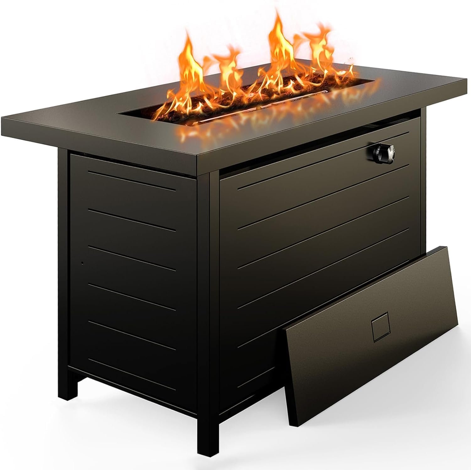 Ciays 42 Inch Gas Fire Pit Table, 60,000 BTU Propane Fire Pit for Patio | Ciays 42 Inch Gas Fire Pit Table, 60,000 BTU Propane Fire Pit for Patio