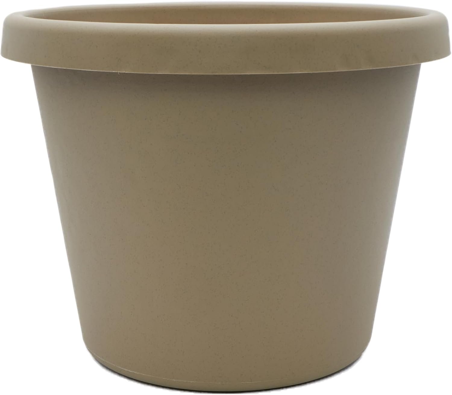 The HC Companies Prima Round Plastic Plant Pot w/Rolled Rim – Lightweight & UV Resistant Flower Pot for Herbs & More – Outdoor & Indoor Plant Pots w/Drainage (20 inch, Sandstone, Pack of 1)