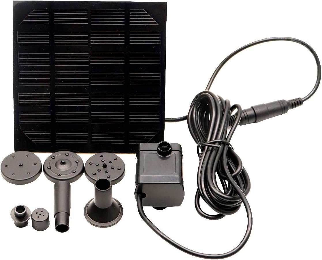 Hovico Solar Fountain – Panel Water Pump for Bird Bath Solar Panel Kit Outdoor Fountain for Outdoor Small Pond, Patio Garden and Fish Tank