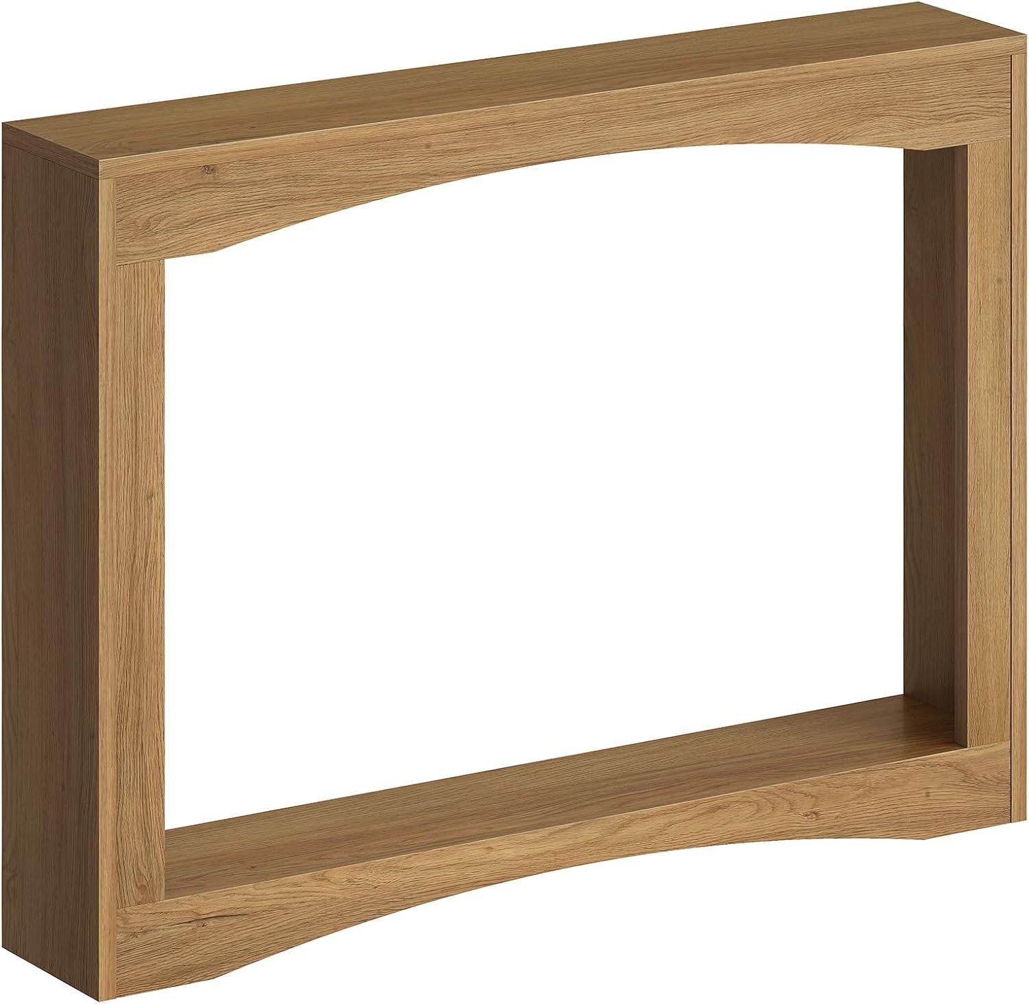 Narrow Console Table, 5.9” Thin Entryway Table, Behind Couch Table for Small Spaces, Small Farmhouse Hallway Table, for Living Room, Hallway, Foyer, Light Walnut CT19VV