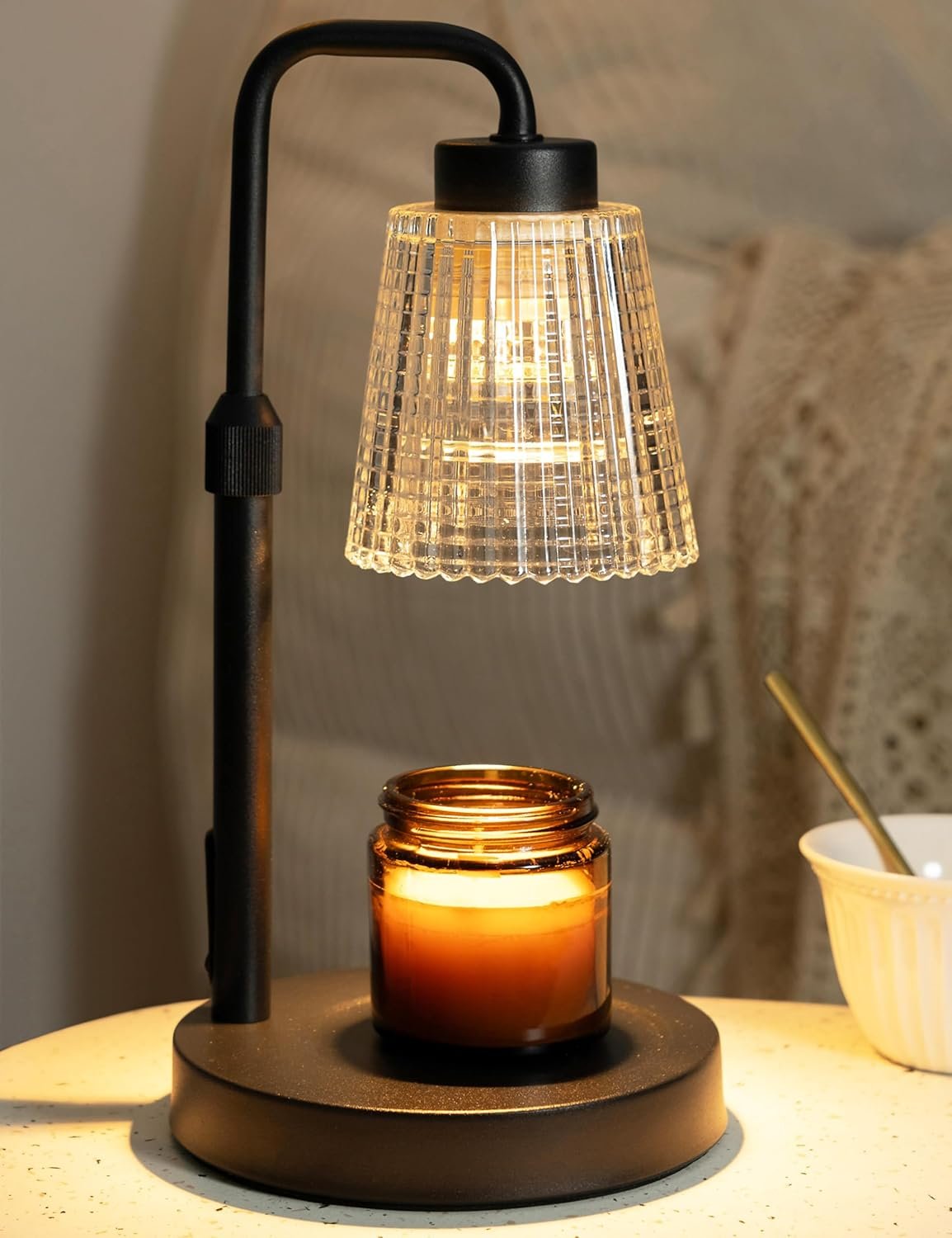 GODONLIF Candle Warmer Lamp with Timer, Birthday Gifts for Women Home Decor | 24h Cycle Timer Dimmable Wax Melt Warmer with 2 Bulbs, Fall Decor for Home Living Room Halloween Decorations Gifts for Mom