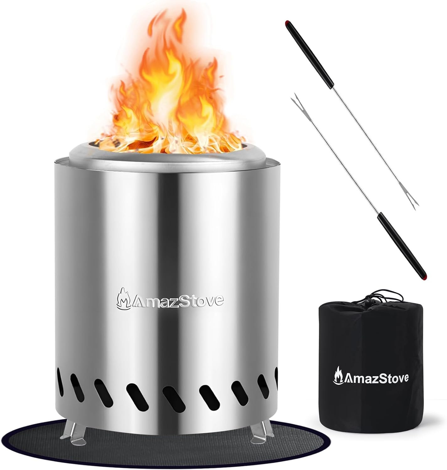 Tabletop Fire Pit by AmazStove, Low Smoke Mini Firepits(8.0 x 5.8 INCH) | Tabletop Fire Pit by AmazStove, Low Smoke Mini Firepits(8.0 x 5.8 INCH)