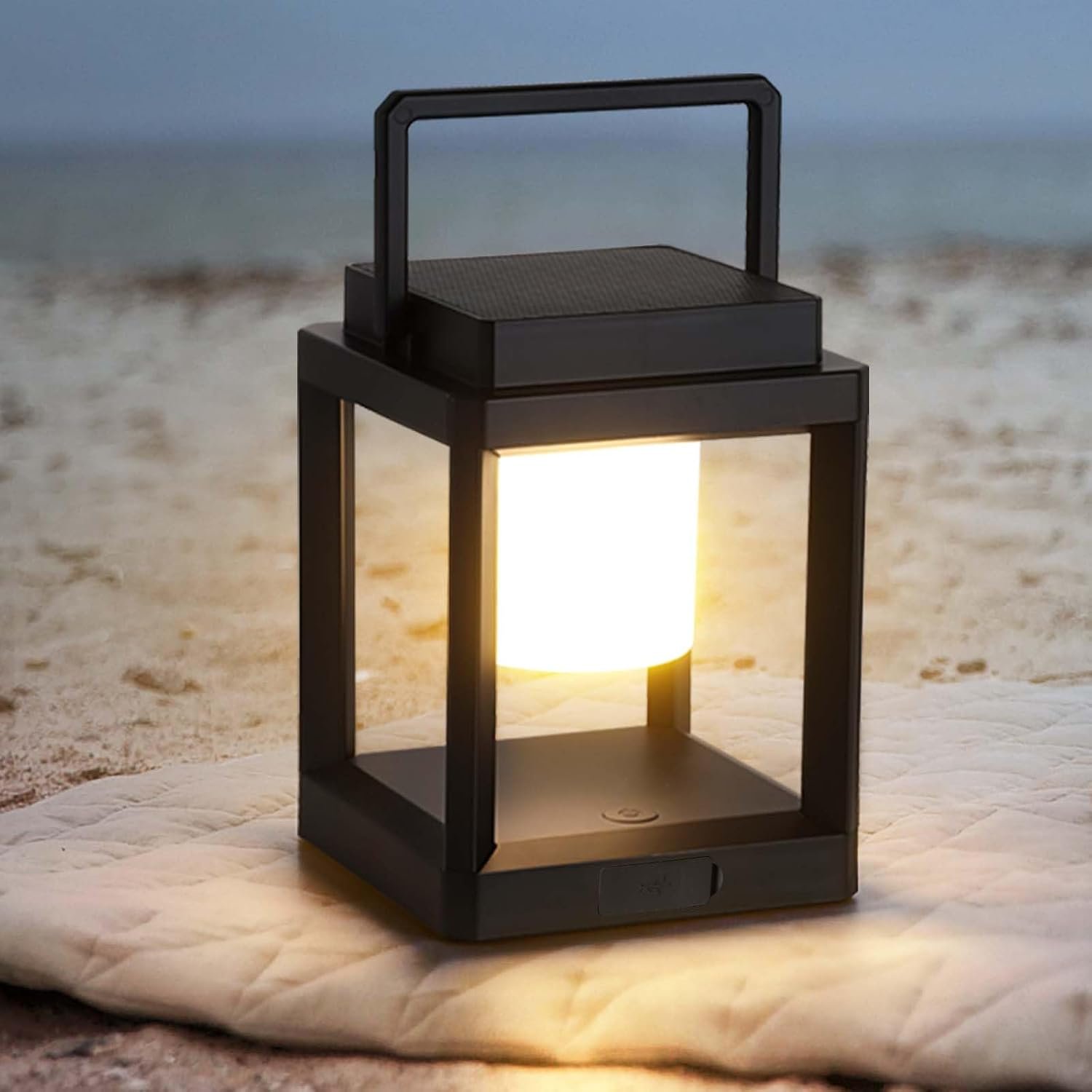 Solar Lantern Outdoor Table Lamp: Portable Hanging LED Lights – Waterproof Decorative Lights for Patio Camping