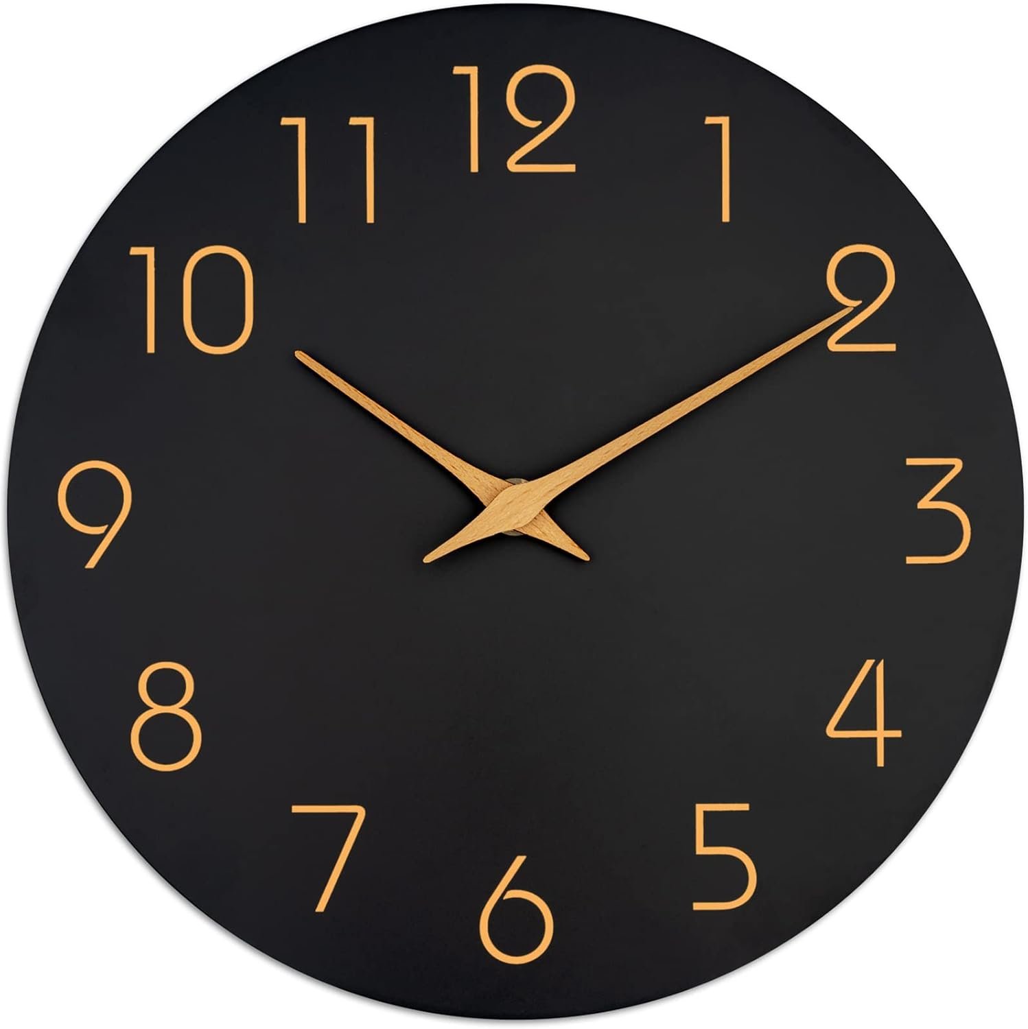 Wall Clock 16″ Battery Operated Silent Non-Ticking Simple Minimalist | Analog Kitchen Home Bathroom Living Room Bedroom Office Mordern Simple
