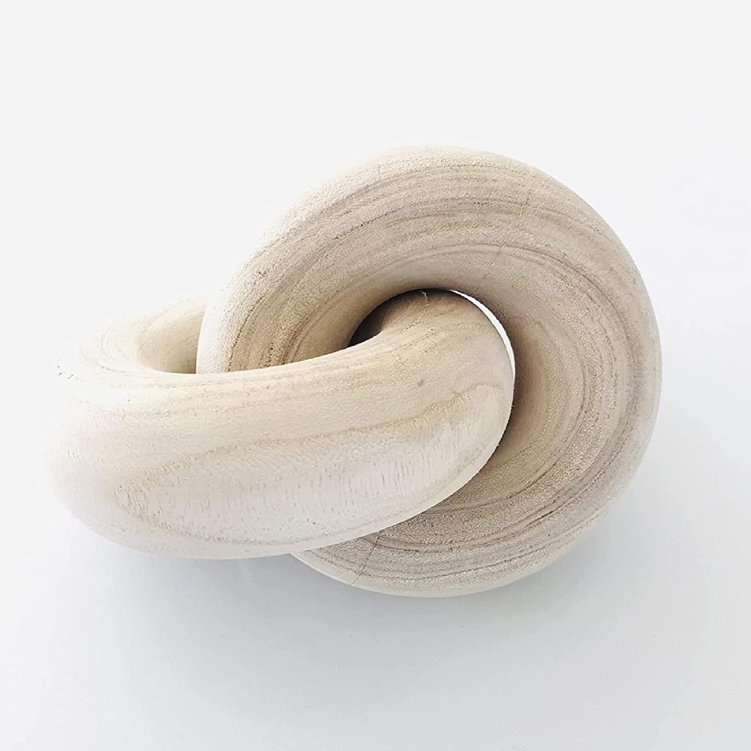Rool Coffee Table Decor Bookshelf Decor Accents Wood Knot Decor Chain Link | Home Decor Console Table Decorative Items Living Room Decorative Objects Beige for Coffee Table Books and Shelves