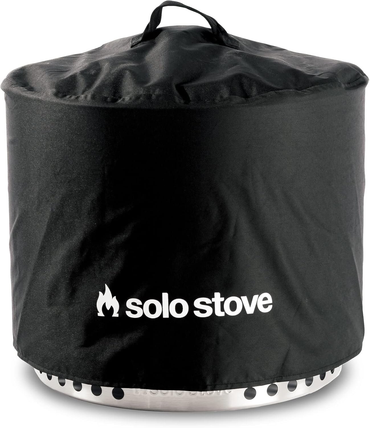 Solo Stove Bonfire Shelter – Weather-Resistant Round Cover for Solo Stove Bonfire Fire Pit and Accessories – PVC-Coated Polyester with Aluminum Reinforcement – Waterproof Year-Round Protection
