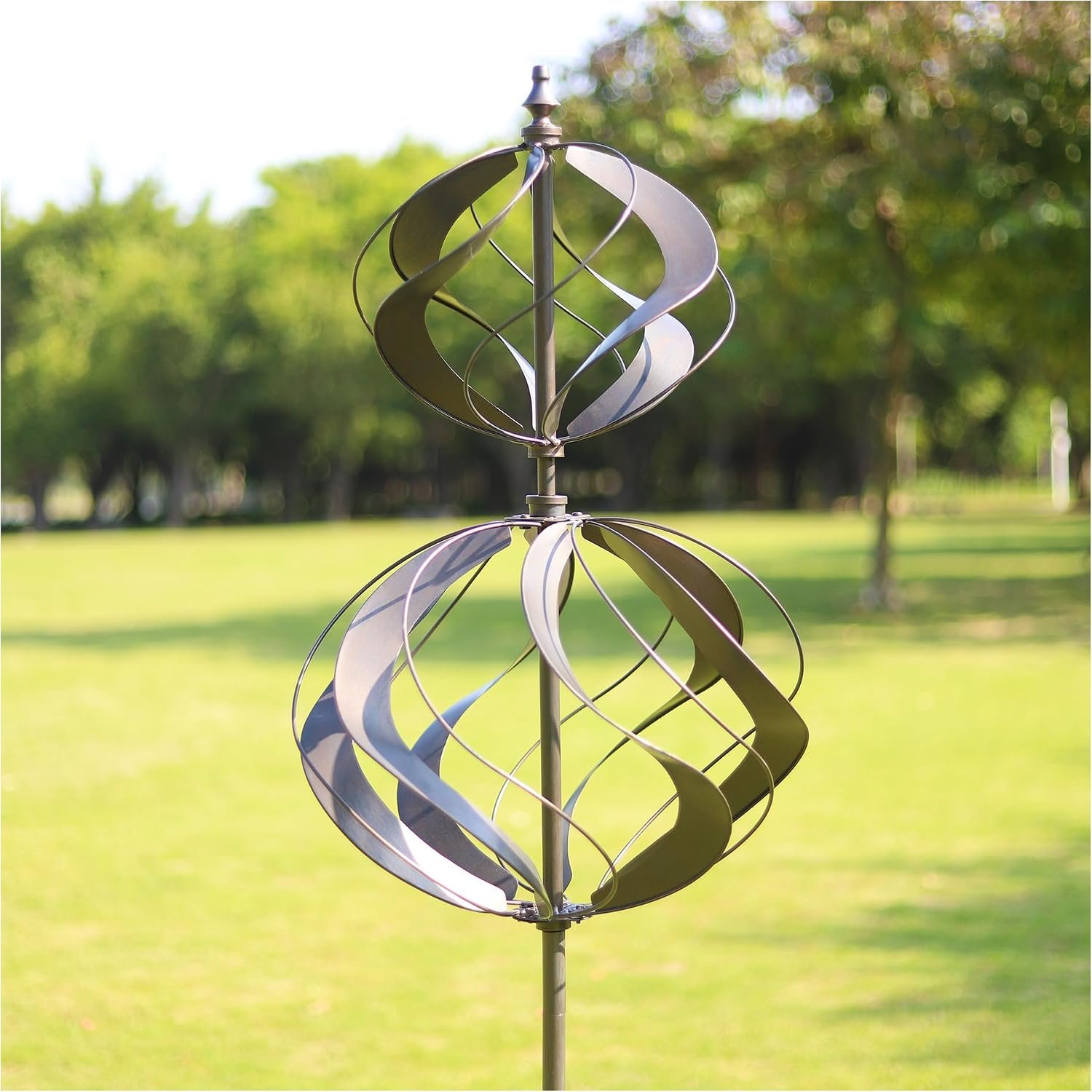 Wind Spinners Outdoor Metal – Large Kinetic Wind Spinner for Yard Garden, Windmills Lawn Ornament Décor for Lawn Patio (Height 84″)