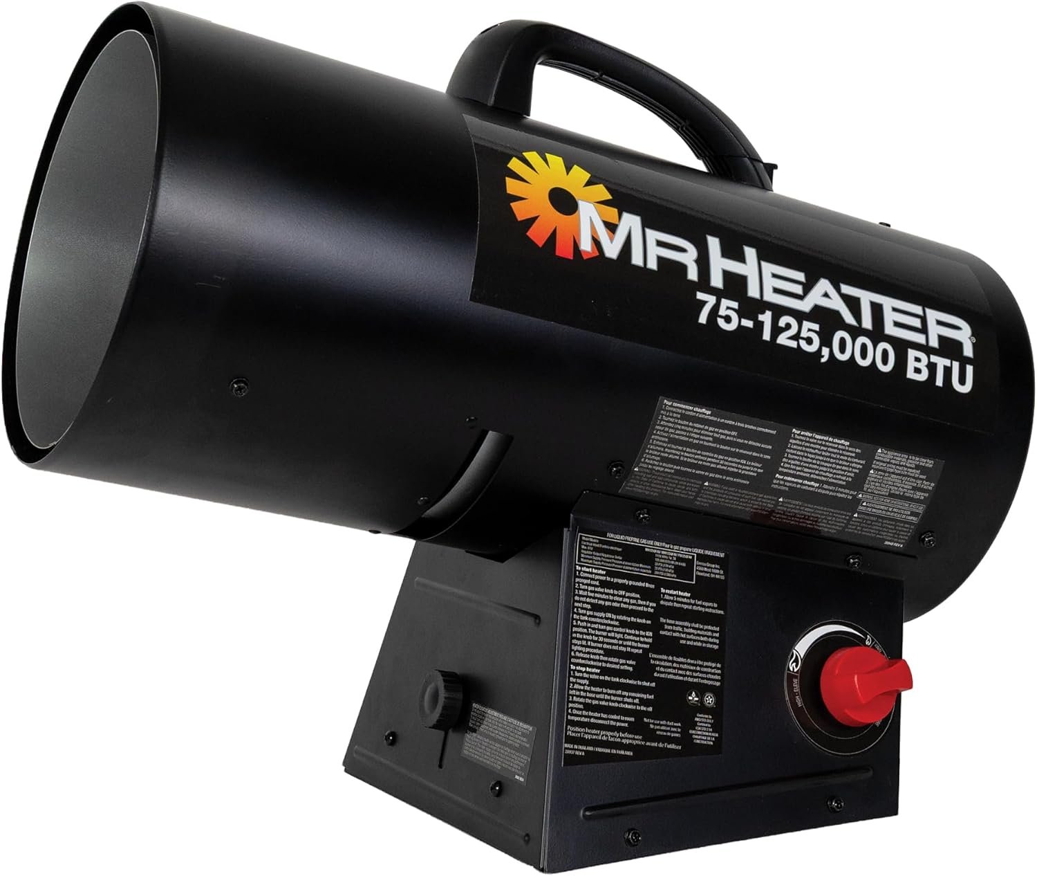 Mr. Heater 125,000 BTU Quiet Burner Technology Forced Air Propane Heater