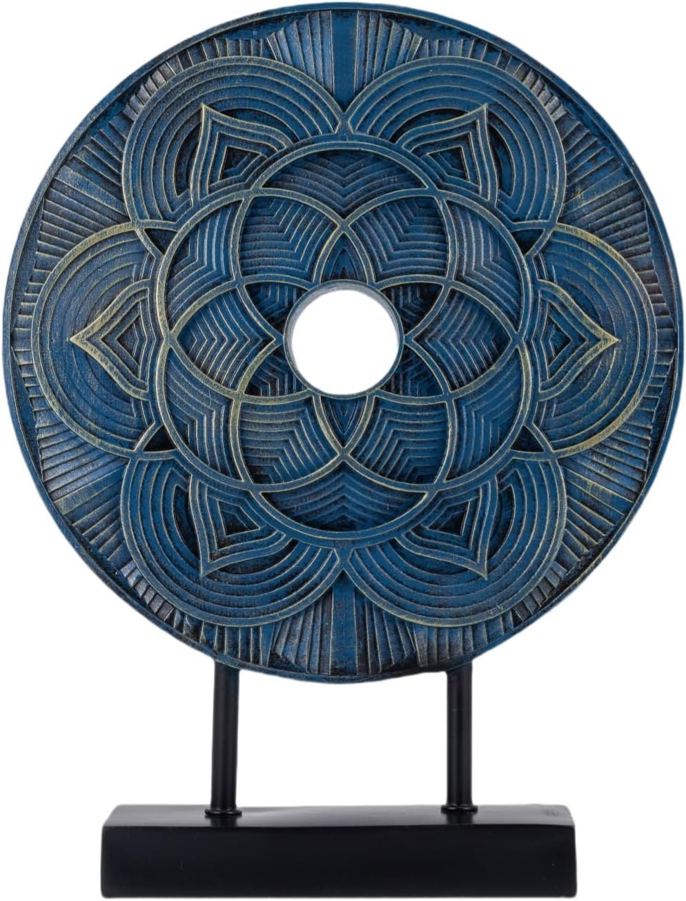 Modern Sculpture Decorative Objects Above Cabinet Decor Kitchen Elegant Home Decor Items Accents for Living Room Centrepieces, Console Table Decorations (Blue)