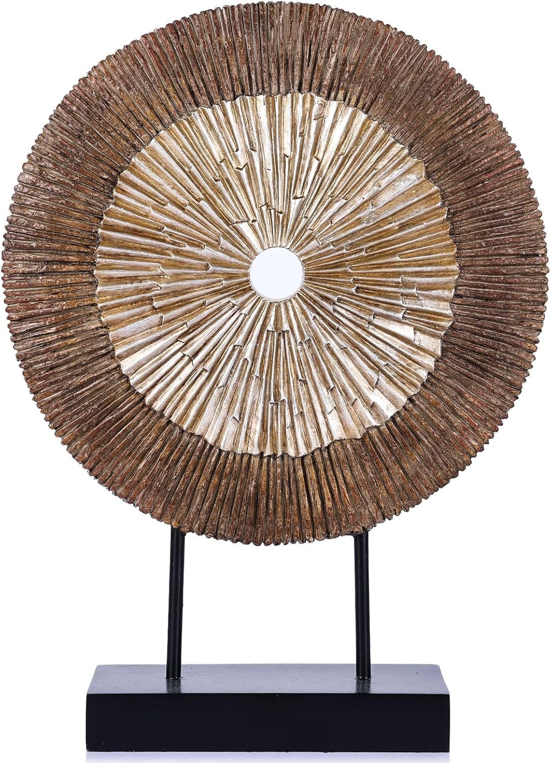 XMGZQ Wood Color Minimalist Round Statue Above Cabinet Decor Kitchen,Modern Decorative Sculpture Home Decorations for Living Room Coffee Table,Shelf Decor Items,Center Pieces Decoration (Extra Large)