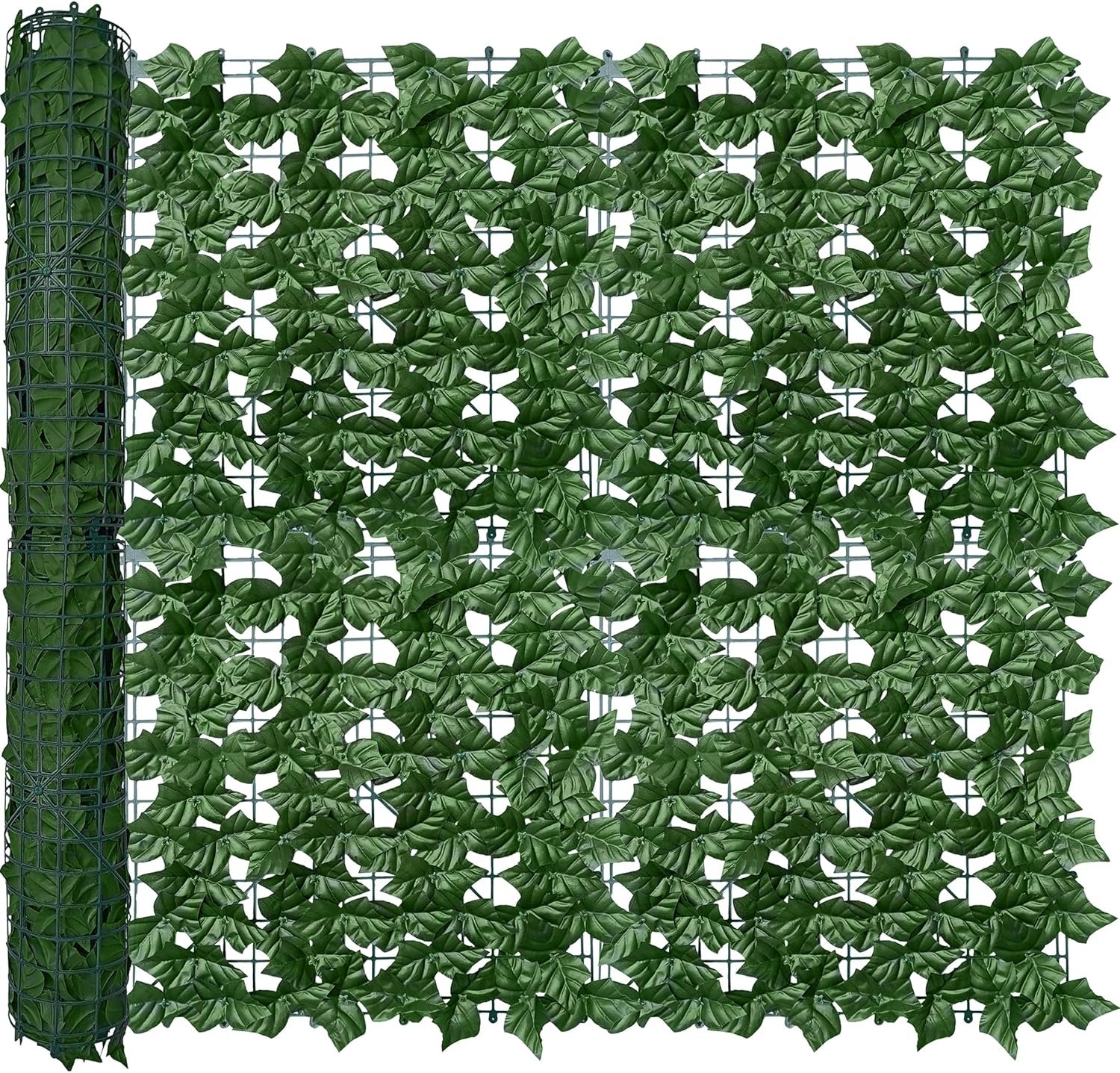 ODTORY Artificial Ivy Privacy Screen Fence Panel, Green 40 X 120 in | UV-Anti Faux Greenery Backdrop, Fake Vine Leaf Hedges Background, Patio/Balcony/Garden/Backyard, Indoor Outdoor Green Decor